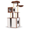 Versatile Cat Tree with Litter Box Enclosure | Cat Scratching Post with Bed