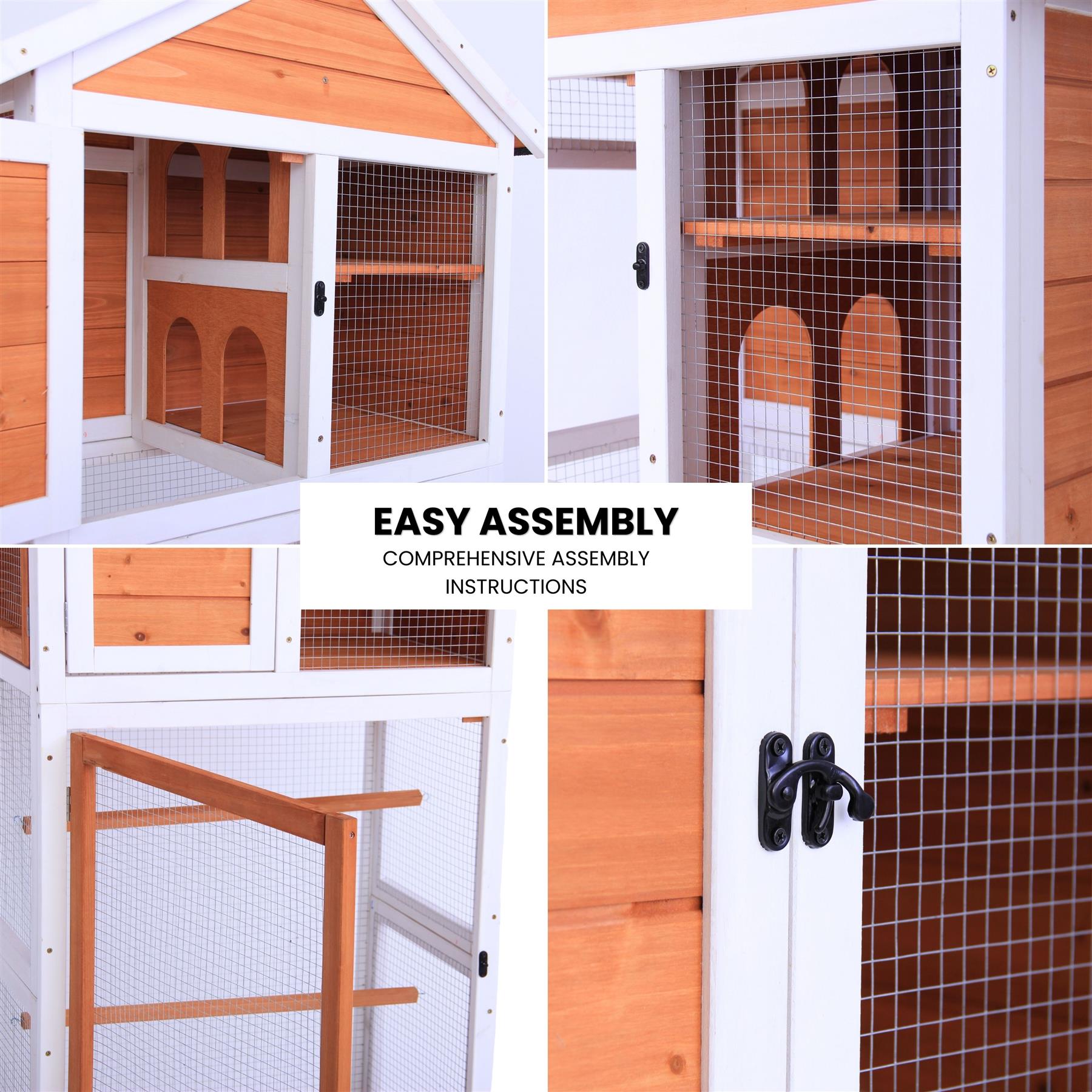 Extra Large Bird Cage - Indoor / Outdoor Aviary with Nest and Removable Tray