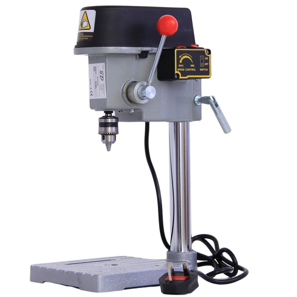 Mini Bench Drilling Machine - Handle Lock Drilling with Adjustable Speed Switch
