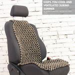 Car Seat Cover Massager Natural Wooden Beads Universal Fit for Any Car or Office