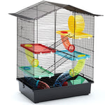 Hamster Cage w/ Wheel Pet Play Exercise 3 Tiers Mouse Rodents For Small Animals