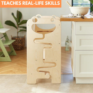 Kitchen Helper Step Stool for Kids - Durable Learning Tower for Toddler