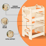 Kitchen Helper Step Stool for Kids - Durable Learning Tower for Toddler