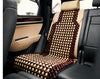 Bead Seat Cover From Quality Natural Wood Beads - Universal Fit - Light Colour Tone