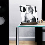 Now Playing Vinyl Record Display - Solid Oak Vinyl Stand With 2 Slots
