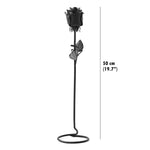 Hand Forged Iron Rose - Free Standing - 6th Anniversary Gift Everlasting Rose - Sixth Anniversary idea FAST delivery to UK and US