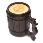 Handcrafted Dark Oak Wood Beer Mug