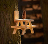 Squirrel And Bird Mini Picnic Table Feeder Table - Ready Out Of The Box